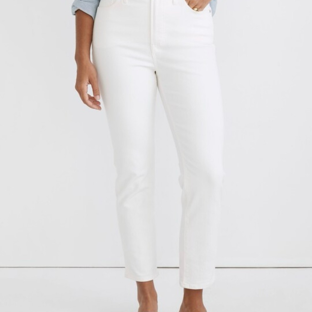 Madewell Women's White Ankle Jeans